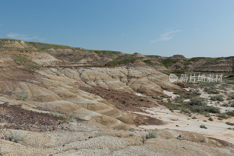 砂岩风景Badlands Drumheller加拿大